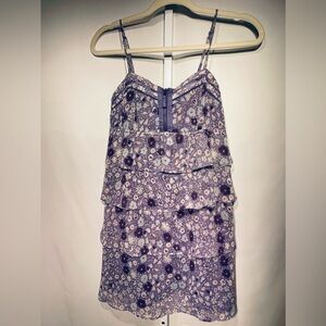 American Eagle Babydoll Tiered Dress Size 0 Fairycore Cottagecore Y2K Whimsigoth